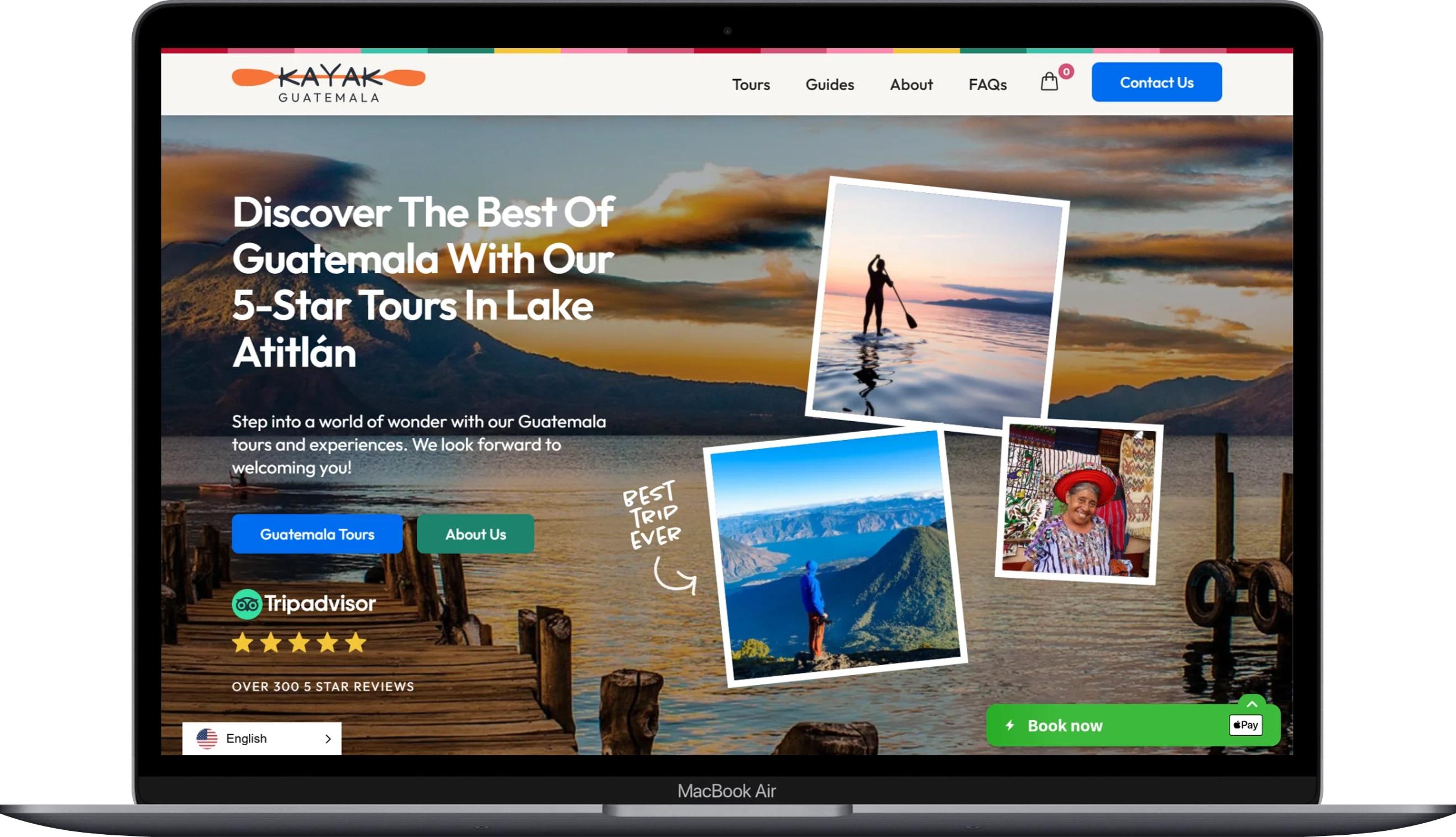 Kayak Guatemala website redesign